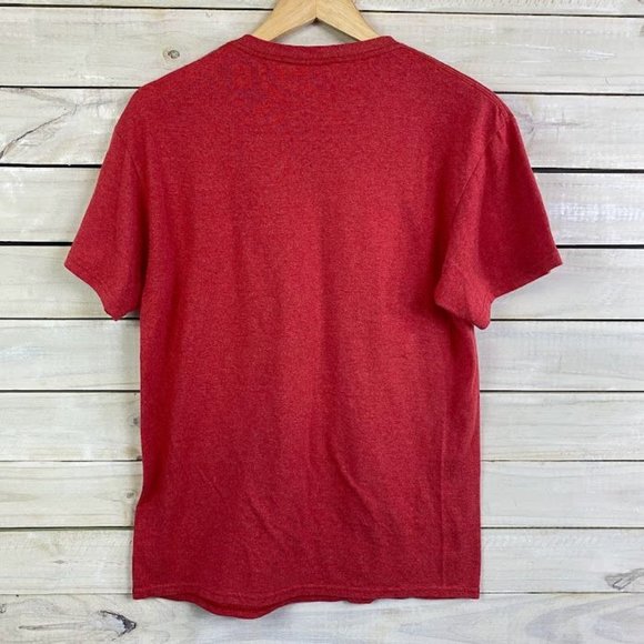 Despicable ME Men's Short Sleeve Red Shirt " Naughty or Nice " Size SMALL - Picture 4 of 5